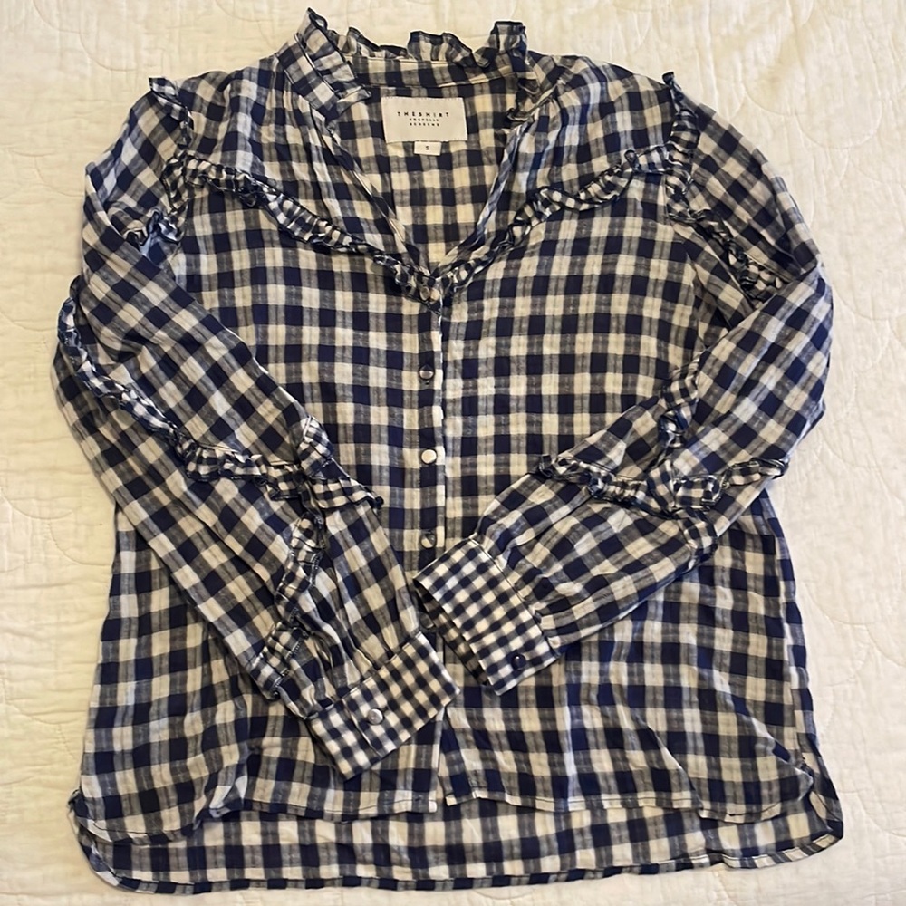 The Shirt Ruffle Blouse